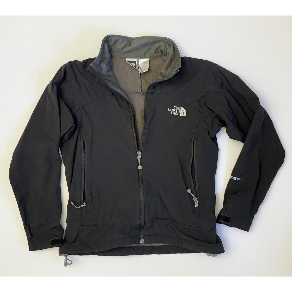 The North Face Apex Bionic Softshell Jacket Black Womens Medium Windproof Fleece